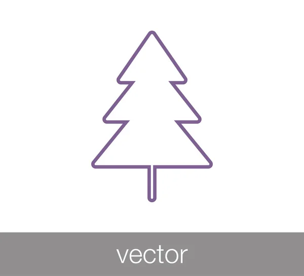 Tree flat icon. — Stock Vector