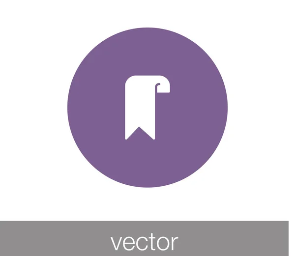 Lesezeichen einfaches Symbol — Stockvektor