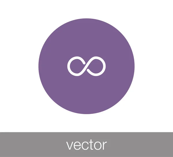 Végtelen szimbólum ikon — Stock Vector