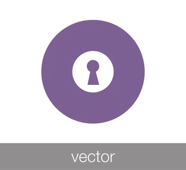 Bloquear icono web . — Vector de stock