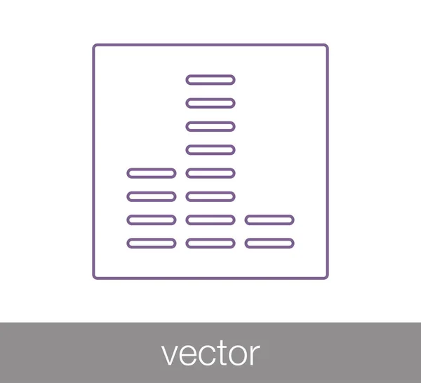 Niveau volumepictogram. — Stockvector