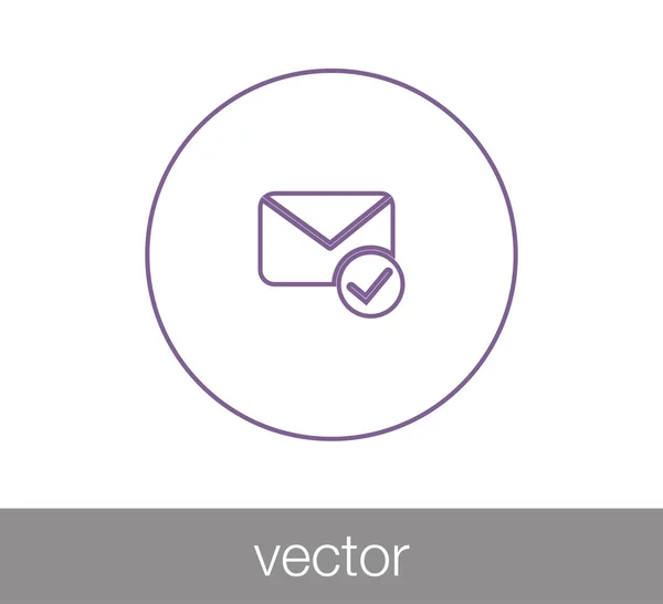 Leer icono de correo electrónico . — Vector de stock