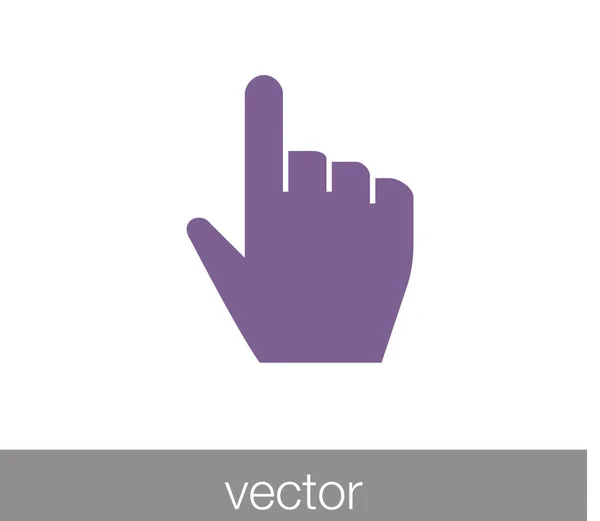 Toca el icono del gesto — Vector de stock