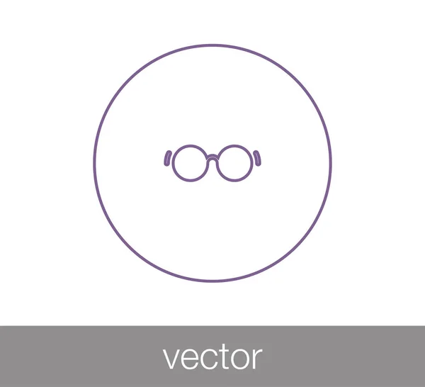 Gafas de sol Icono plano — Vector de stock