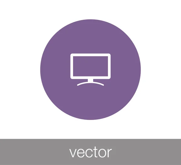 Icono de visualización ilustración . — Vector de stock