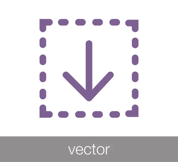 Hämta symbolikon — Stock vektor