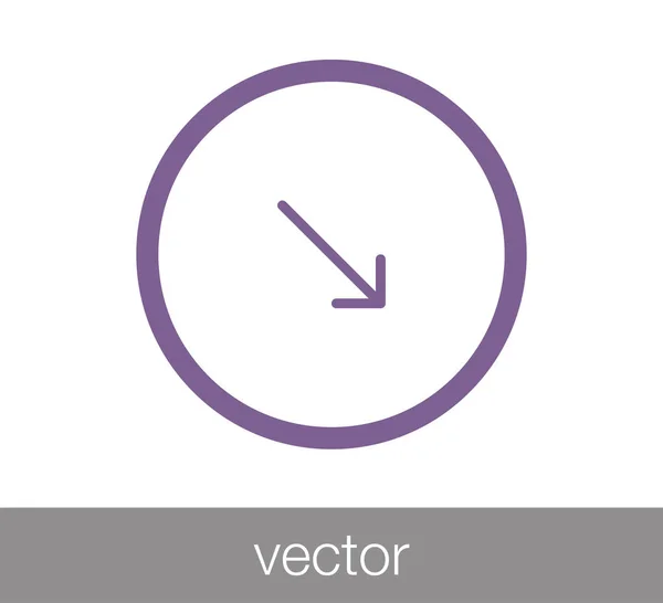 Platt pilikonen — Stock vektor