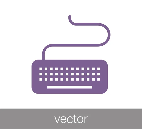 Tastatur einfaches Symbol. — Stockvektor