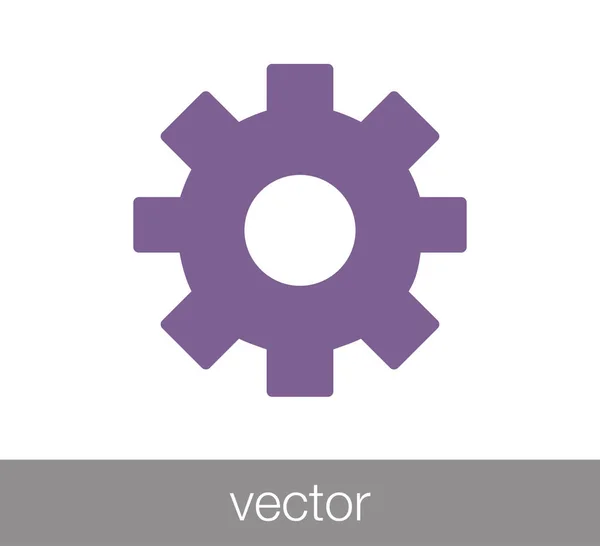 Cogwheel construction icon — Stock Vector