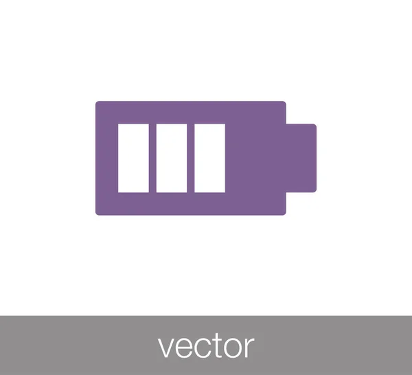 Icono de carga batería — Vector de stock