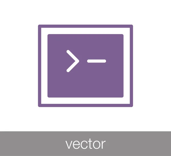 Ventana o icono de programación — Vector de stock