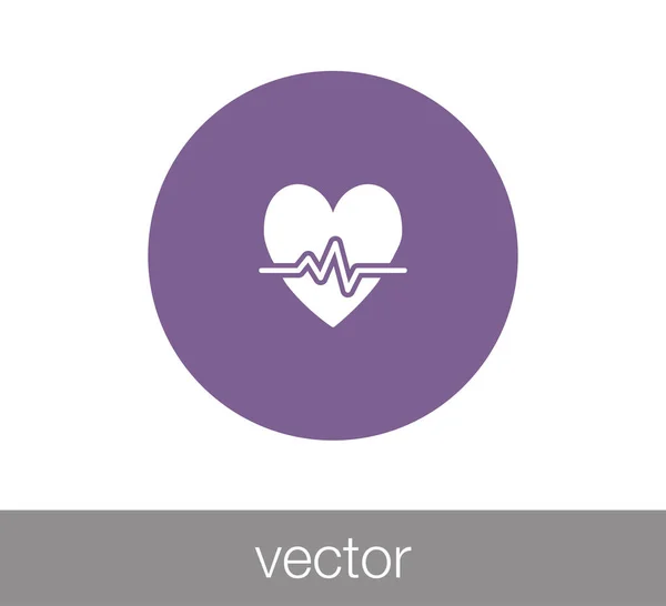 Szívverés-ikon — Stock Vector