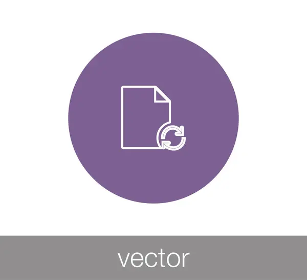 Recharger l'icône du fichier . — Image vectorielle
