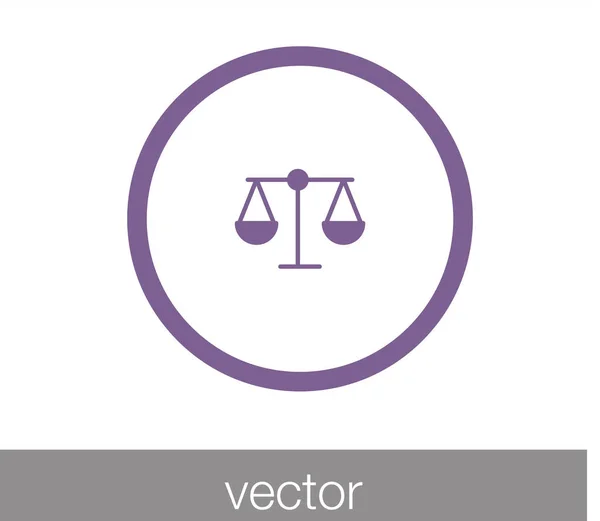 Měřítko ploché ikony — Stockový vektor