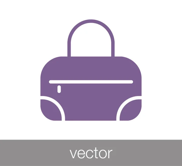 Значок сумки — стоковый вектор