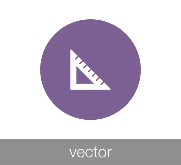 Regla icono web — Vector de stock
