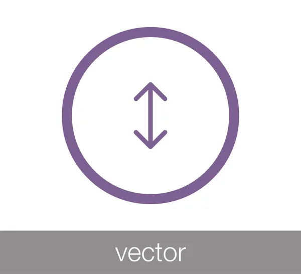 Scroll interface icon — Stock Vector