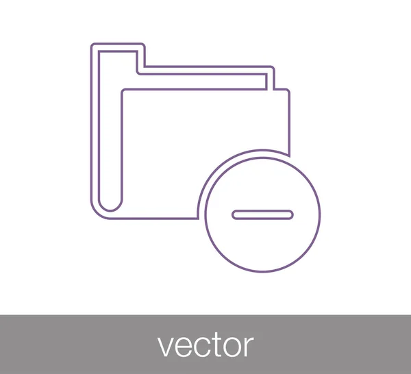 Simple folder icon — Stock Vector