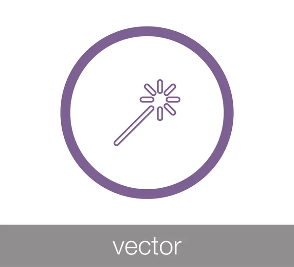 Magic stick icono web — Vector de stock