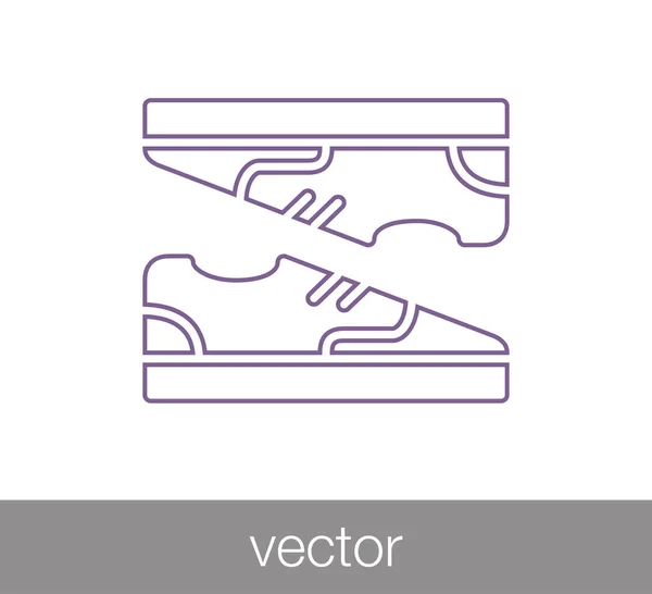 Ícone par de sapatos . — Vetor de Stock