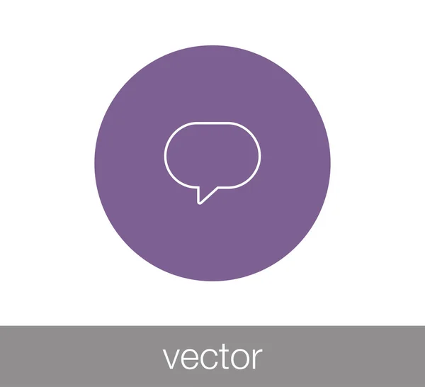 Icono del chat. Icono de comentario . — Vector de stock