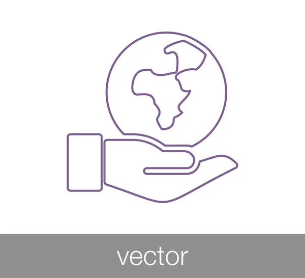 Eco símbolo icono — Vector de stock