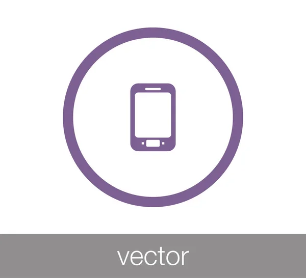 Teléfono Icono plano. — Vector de stock