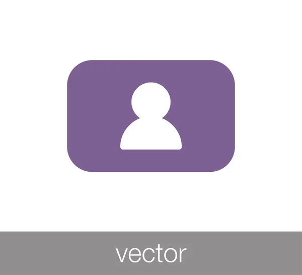 Imagen icono plano . — Vector de stock