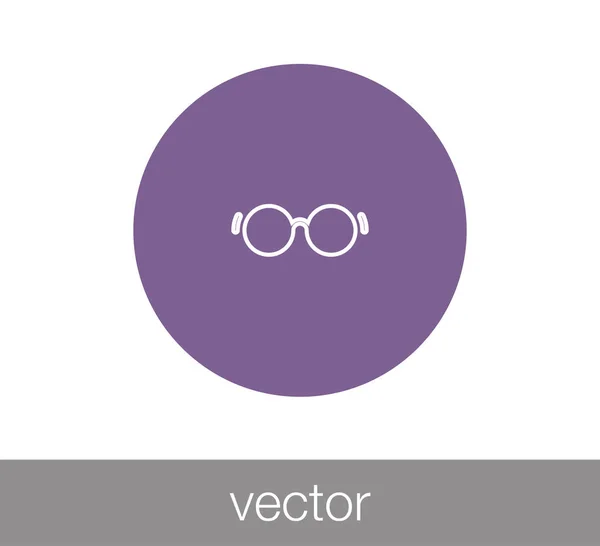 Okulary przeciwsłoneczne płaska ikona — Wektor stockowy