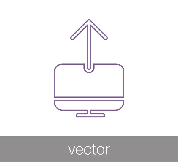 Symbolsymbol hochladen — Stockvektor