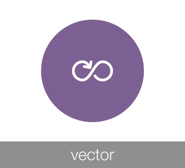 Icono de símbolo infinito — Vector de stock