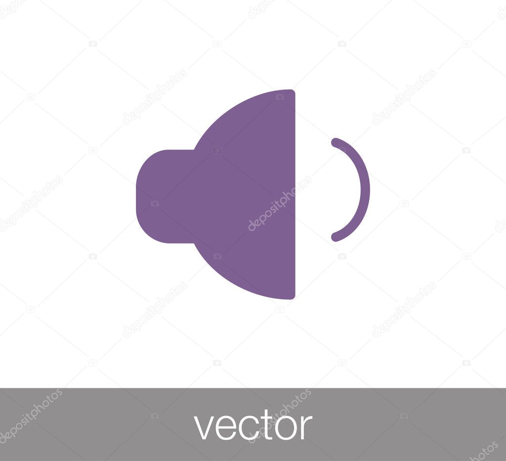 Disminuir icono de volumen .