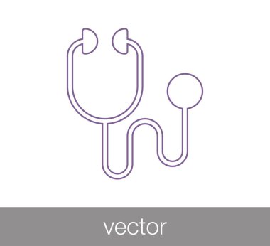 stetoskop simge tasarlamak.