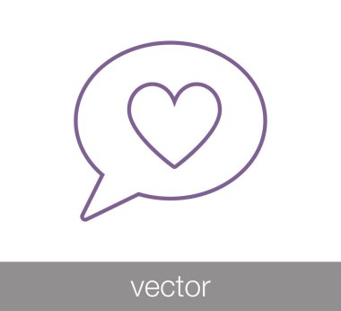 Sohbet simgesi. Yorum simgesi.