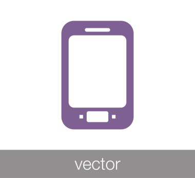 Telefon Düz Simgesi.