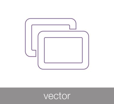 görüntü düz simgesi.