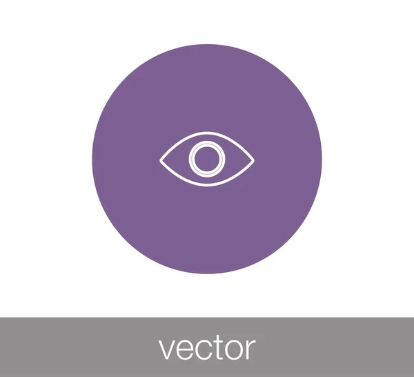 Ojo icono web . — Vector de stock