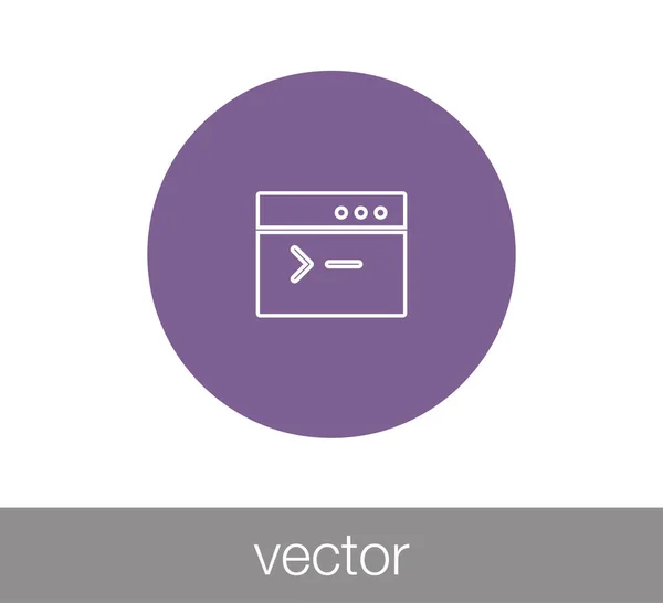 Fenster oder Programmiersymbol — Stockvektor