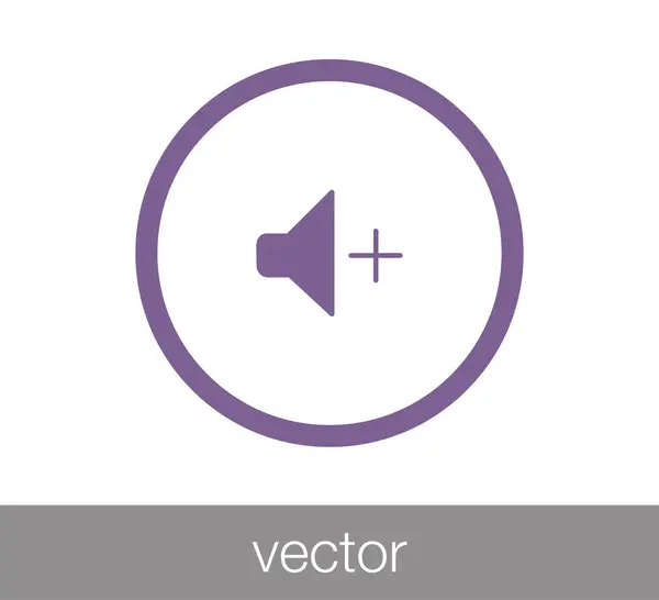 Zvýšení hlasitosti ikony. — Stockový vektor