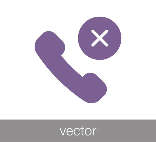 Telefone Flat Icon. — Vetor de Stock