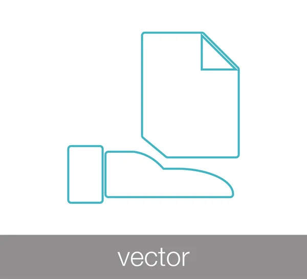 Icono de archivo digital — Vector de stock