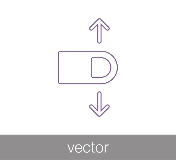 Icône geste tactile — Image vectorielle