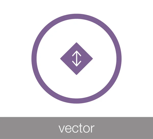 Transferir icono plano — Vector de stock