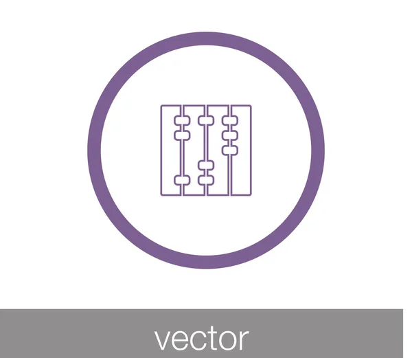 Calculatorpictogram. Math teken. — Stockvector