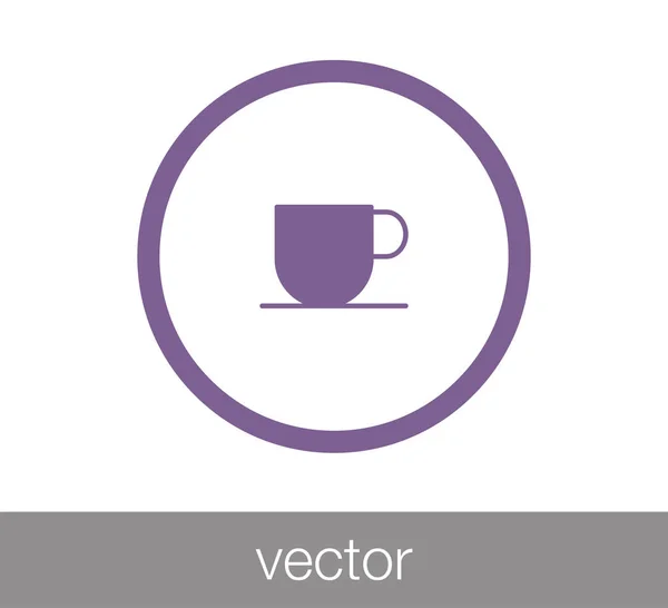 Plochá ikona poháru — Stockový vektor