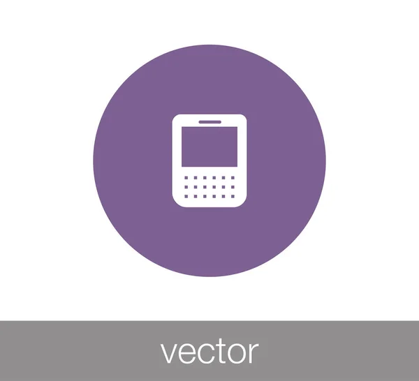 Teléfono Icono plano. — Vector de stock