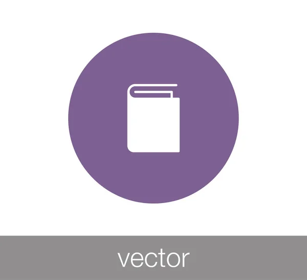 Livro Flat Icon —  Vetores de Stock