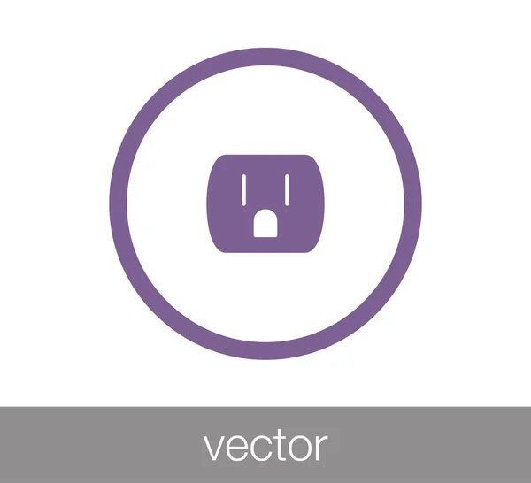 Socket Web-Ikone. — Stockvektor