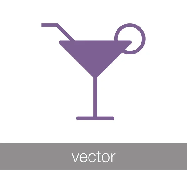 Alcohol drinken pictogram — Stockvector