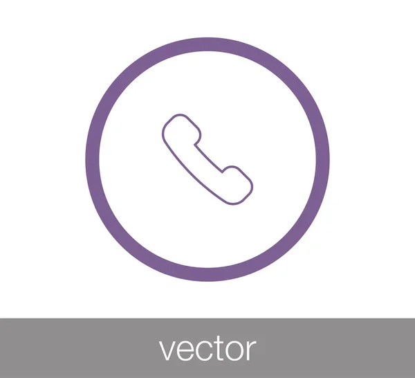 Teléfono Icono plano. — Vector de stock